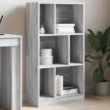 Engineered wood bookshelf in Sonoma gray, 57x28.5x107.5 cm by , Bookcases and shelves - Ref: Foro24-848008, Price: 56,29 €, D...