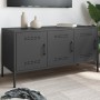 Schwarzer TV-Schrank aus Stahl, 100,5x39x50,5 cm. von , TV-Möbel - Ref: Foro24-842946, Preis: 93,91 €, Rabatt: %