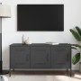 Schwarzer TV-Schrank aus Stahl, 100,5x39x50,5 cm. von , TV-Möbel - Ref: Foro24-842946, Preis: 93,91 €, Rabatt: %