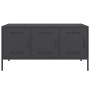 Schwarzer TV-Schrank aus Stahl, 100,5x39x50,5 cm. von , TV-Möbel - Ref: Foro24-842946, Preis: 93,91 €, Rabatt: %