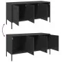 Mueble para TV de acero negro 100,5x39x50,5 cm de , Muebles TV - Ref: Foro24-842946, Precio: 92,87 €, Descuento: %