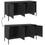 Schwarzer TV-Schrank aus Stahl, 100,5x39x50,5 cm. von , TV-Möbel - Ref: Foro24-842946, Preis: 93,91 €, Rabatt: %