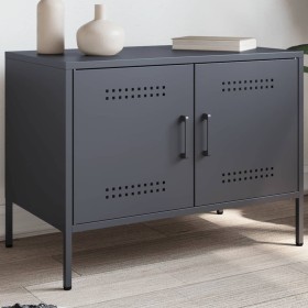 TV-Möbel aus anthrazitgrauem Stahl, 68x39x50,5 cm. von , TV-Möbel - Ref: Foro24-842938, Preis: 90,73 €, Rabatt: %