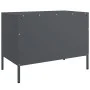 TV-Möbel aus anthrazitgrauem Stahl, 68x39x50,5 cm. von , TV-Möbel - Ref: Foro24-842938, Preis: 77,95 €, Rabatt: %