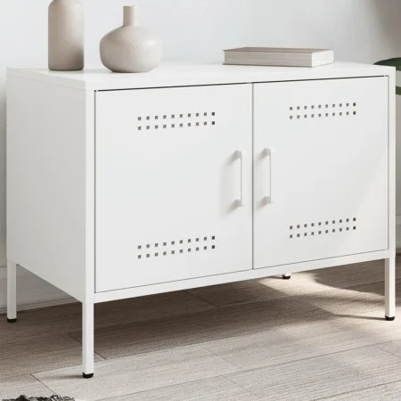 TV-Möbel aus weißem Stahl, 68x39x50,5 cm. von , TV-Möbel - Ref: Foro24-842944, Preis: 78,11 €, Rabatt: %