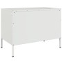 Mueble de TV de acero blanco 68x39x50,5 cm de , Muebles TV - Ref: Foro24-842944, Precio: 78,93 €, Descuento: %