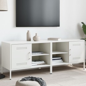 TV-Möbel 2-teilig, weißer Stahl, 68x39x50,5 cm von , TV-Möbel - Ref: Foro24-843005, Preis: 136,85 €, Rabatt: %