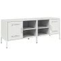 TV-Möbel 2-teilig, weißer Stahl, 68x39x50,5 cm von , TV-Möbel - Ref: Foro24-843005, Preis: 115,05 €, Rabatt: %