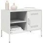 TV-Möbel 2-teilig, weißer Stahl, 68x39x50,5 cm von , TV-Möbel - Ref: Foro24-843005, Preis: 115,05 €, Rabatt: %