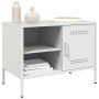 TV-Möbel 2-teilig, weißer Stahl, 68x39x50,5 cm von , TV-Möbel - Ref: Foro24-843005, Preis: 136,85 €, Rabatt: %