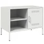 TV-Möbel 2-teilig, weißer Stahl, 68x39x50,5 cm von , TV-Möbel - Ref: Foro24-843005, Preis: 115,05 €, Rabatt: %