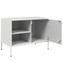 TV-Möbel 2-teilig, weißer Stahl, 68x39x50,5 cm von , TV-Möbel - Ref: Foro24-843005, Preis: 115,05 €, Rabatt: %