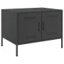 Mesa de centro acero laminado en frío negro 68x50x50,5 cm de , Mesas de centro - Ref: Foro24-843030, Precio: 84,47 €, Descuen...