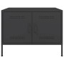 Mesa de centro acero laminado en frío negro 68x50x50,5 cm