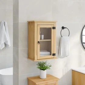 Corona solid pine wood wall-mounted bathroom cabinet 45x27x64.5cm by , Bathroom furniture - Ref: Foro24-4013401, Price: 82,11...