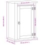 Massives Kiefernholz-Wandbadezimmerschrank Corona 45x27x64,5cm von , Badezimmermöbel - Ref: Foro24-4013401, Preis: 91,90 €, R...