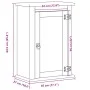 Massives Kiefernholz-Wandbadezimmerschrank Corona 45x27x64,5cm von , Badezimmermöbel - Ref: Foro24-4013401, Preis: 82,11 €, R...