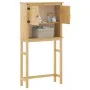 Solid pine wood Corona bathroom furniture for washing machine by , Bathroom furniture - Ref: Foro24-4013408, Price: 118,10 €,...