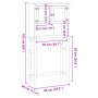 Badezimmerschrank für Waschmaschine Corona Massivholz Kiefer von , Badezimmermöbel - Ref: Foro24-4013408, Preis: 120,10 €, Ra...