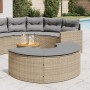 Gartenhocker mit beigen Polstern aus synthetischem Rattan von , Hocker für den Außenbereich - Ref: Foro24-369089, Preis: 173,...