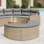 Gartenhocker mit beigen Polstern aus synthetischem Rattan von , Hocker für den Außenbereich - Ref: Foro24-369089, Preis: 168,...