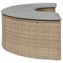 Gartenhocker mit beigen Polstern aus synthetischem Rattan von , Hocker für den Außenbereich - Ref: Foro24-369089, Preis: 168,...