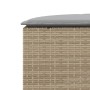 Gartenhocker mit beigen Polstern aus synthetischem Rattan von , Hocker für den Außenbereich - Ref: Foro24-369089, Preis: 173,...