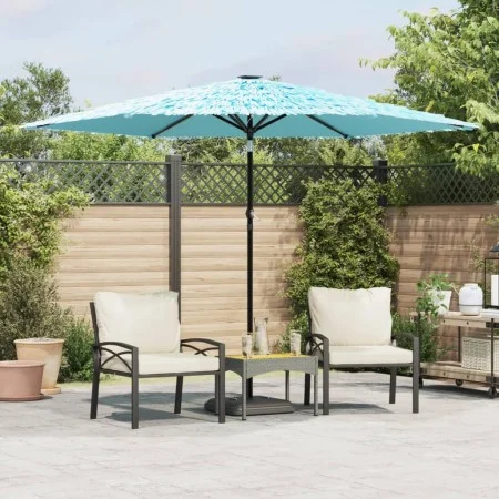 Gartenschirm mit blauem Stahlmast 288x288x225 cm von , Sonnenschirme - Ref: Foro24-4005106, Preis: 97,14 €, Rabatt: %