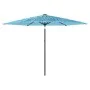 Gartenschirm mit blauem Stahlmast 288x288x225 cm von , Sonnenschirme - Ref: Foro24-4005106, Preis: 97,14 €, Rabatt: %