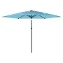 Garden umbrella with blue steel pole 288x288x225 cm by , Umbrellas - Ref: Foro24-4005106, Price: 97,05 €, Discount: %