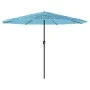 Sombrilla de jardín con poste de acero azul 324x324x247 cm de , Sombrillas - Ref: Foro24-4005110, Precio: 115,93 €, Descuento: %