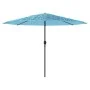 Sombrilla de jardín con poste de acero azul 324x324x247 cm de , Sombrillas - Ref: Foro24-4005110, Precio: 115,93 €, Descuento: %