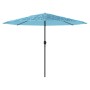 Sombrilla de jardín con poste de acero azul 324x324x247 cm de , Sombrillas - Ref: Foro24-4005110, Precio: 104,96 €, Descuento: %