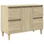 Armario de lavabo madera contrachapada roble Sonoma 80x33x60 cm de , Tocadores de baño - Ref: Foro24-849665, Precio: 76,05 €,...