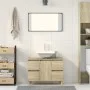 Plywood oak Sonoma bathroom cabinet 80x33x60 cm by , bathroom vanities - Ref: Foro24-849665, Price: 77,21 €, Discount: %