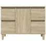 Armario de lavabo madera contrachapada roble Sonoma 80x33x60 cm de , Tocadores de baño - Ref: Foro24-849665, Precio: 76,05 €,...