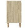 Armario de lavabo madera contrachapada roble Sonoma 80x33x60 cm de , Tocadores de baño - Ref: Foro24-849665, Precio: 76,80 €,...