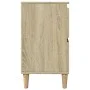 Armario de lavabo madera contrachapada roble Sonoma 80x33x60 cm de , Tocadores de baño - Ref: Foro24-849665, Precio: 76,05 €,...