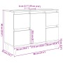 Armario de lavabo madera contrachapada roble Sonoma 80x33x60 cm de , Tocadores de baño - Ref: Foro24-849665, Precio: 76,80 €,...