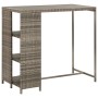 3-piece garden bar set with gray PE rattan cushions by , Garden sets - Ref: Foro24-3261494, Price: 229,71 €, Discount: %