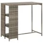 3-piece garden bar set with gray PE rattan cushions by , Garden sets - Ref: Foro24-3261494, Price: 225,96 €, Discount: %
