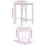 5-teiliges Gartenset mit schwarzen PE-Rattan-Kissen von , Gartensets - Ref: Foro24-3261461, Preis: 298,06 €, Rabatt: %