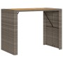 7-piece garden bar set with black PE rattan cushions by , Garden sets - Ref: Foro24-3261518, Price: 545,69 €, Discount: %