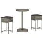 3-piece garden bar set with grey PE rattan cushions by , Garden sets - Ref: Foro24-3261442, Price: 189,35 €, Discount: %