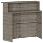 5-piece garden bar set with gray PE rattan cushions by , Garden sets - Ref: Foro24-3261489, Price: 399,86 €, Discount: %
