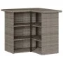 Juego de bar de jardín de 5 piezas con cojines ratán PE gris de , Conjuntos de jardín - Ref: Foro24-3261505, Precio: 453,29 €...