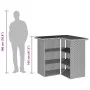 Juego de bar de jardín de 5 piezas con cojines ratán PE gris de , Conjuntos de jardín - Ref: Foro24-3261505, Precio: 453,29 €...