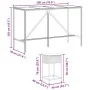 9-piece garden bar set with gray PE rattan cushions by , Garden sets - Ref: Foro24-3261475, Price: 493,79 €, Discount: %
