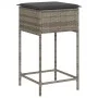 5-piece garden bar set with gray PE rattan cushions by , Garden sets - Ref: Foro24-3261456, Price: 297,16 €, Discount: %