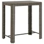 5-piece garden bar set with gray PE rattan cushions by , Garden sets - Ref: Foro24-3261456, Price: 297,16 €, Discount: %